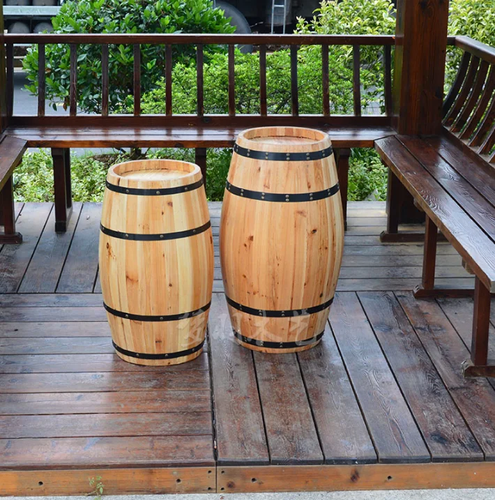 
Log color beer barrel wooden barrel 