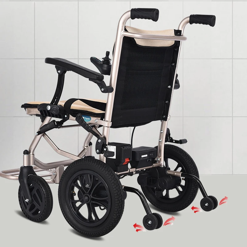 Lithium battery life folding wheelchair foldable aluminum electricity mobility wheelchairs price list