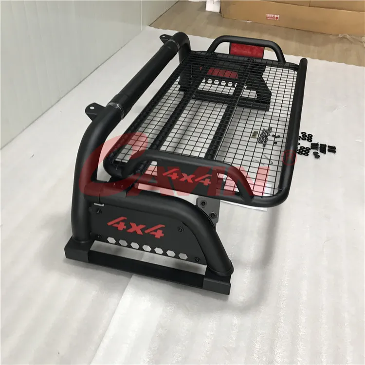 4x4 Pick Up Truck Car Accessories Steel Detachable Sport Bar Roll Bar With Basket For VW Amarok