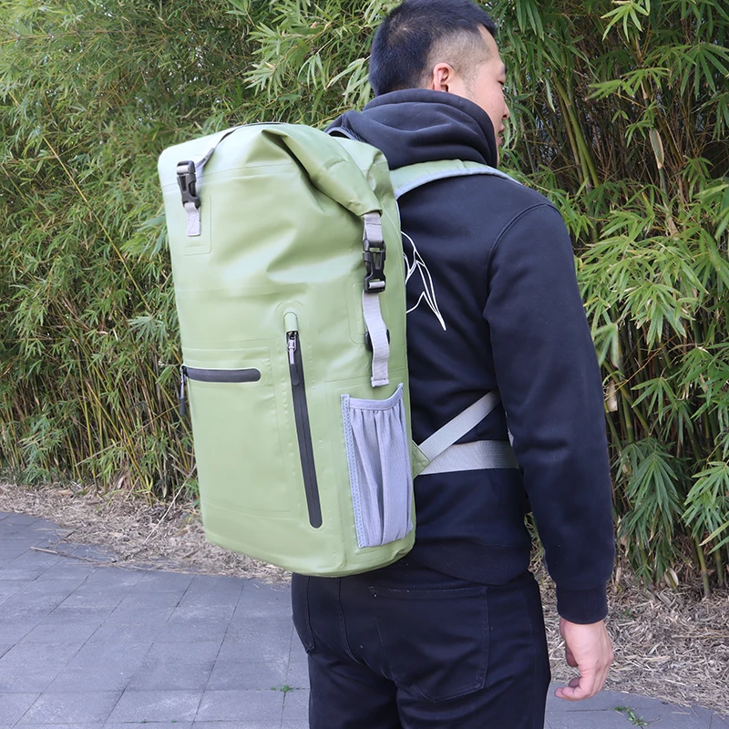 Custom Logo Outdoor Sport Float Roll Top Waterproof Backpack Camping Waterproof Tarpaulin Pack