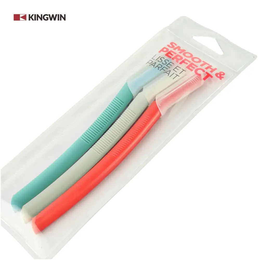 Plastic eyebrow razor trimmer tool shaping knife