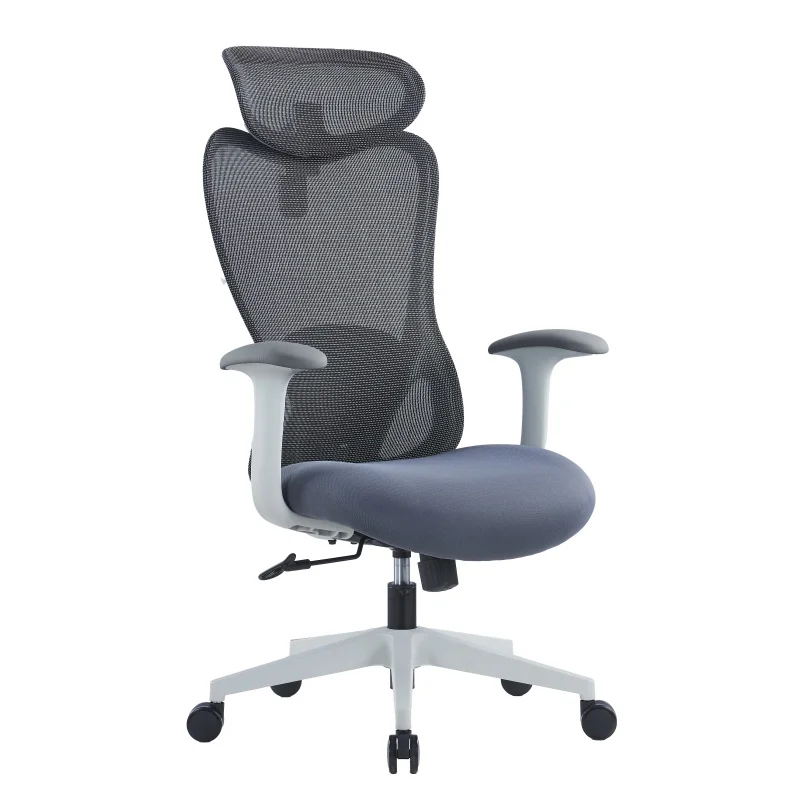 High Back Erogomonic Office Chair for Office Used With Height Adjustable PP Headrest Swivel Office Chair