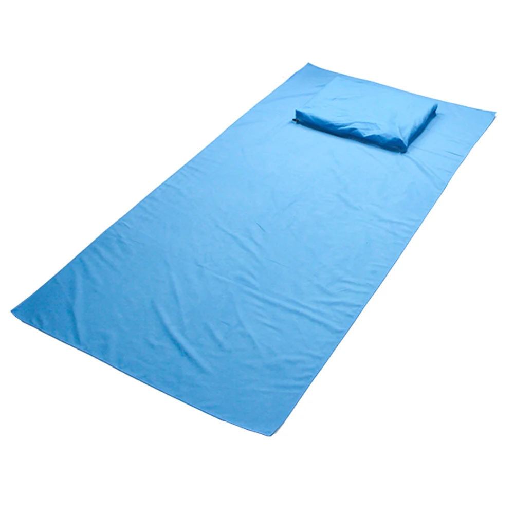 China  factory fast shipping free design custom made Microfiber quick dry beach towel with pillow and pocket