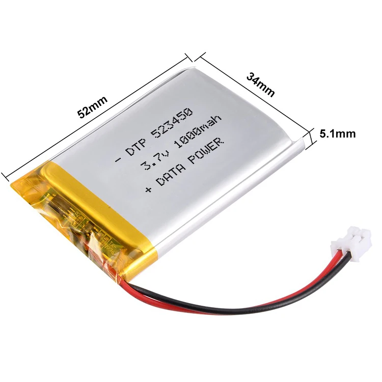 3 7 V 1000 мА/ч 523450 v 1000mAh провода с ntc термистор
