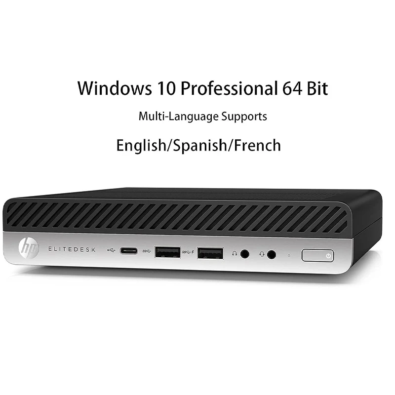 HPE 800 G3 Mini Business Desktop PC Customized i3/i5/i7 6th 7th Gen CPU Dual DDR4 Laptop RAM Hybrid Hard Drive (35 W/65 W)