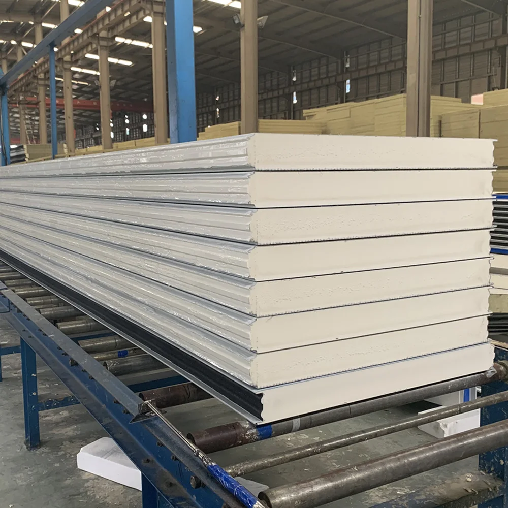 Алюминиевая полиуретановая сэндвич-панель, изоляционная панель для холодной комнаты, PIR, стеновая панель, облицовка строительных материалов