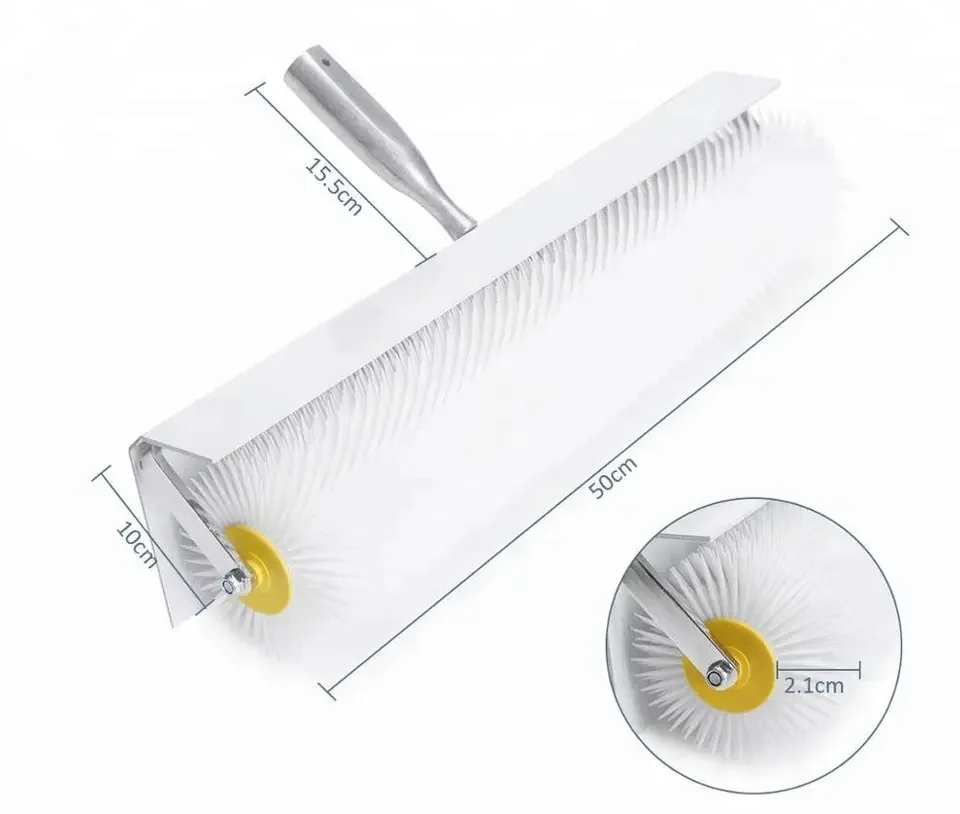 Стальной ролик с шипами 50 см