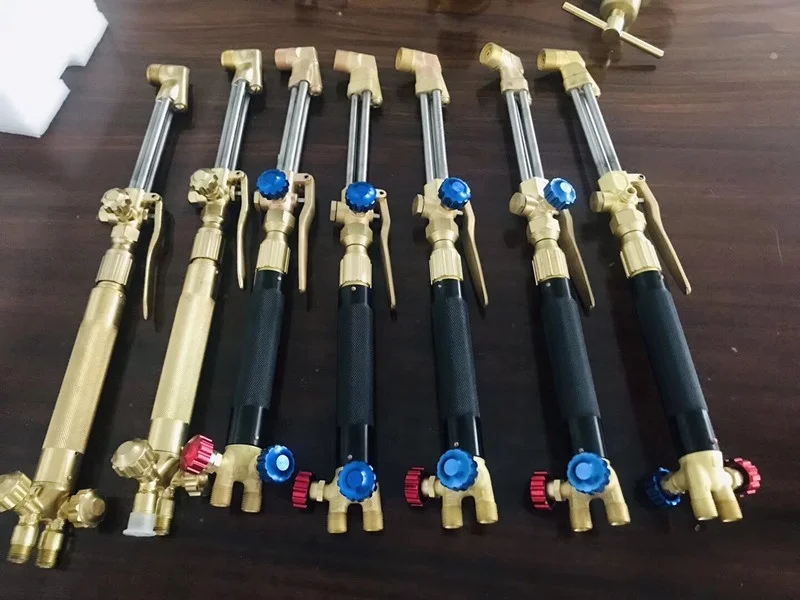 Кислородный и ацетиленовый газовый регулятор с горелкой в западном стиле для сварки резки