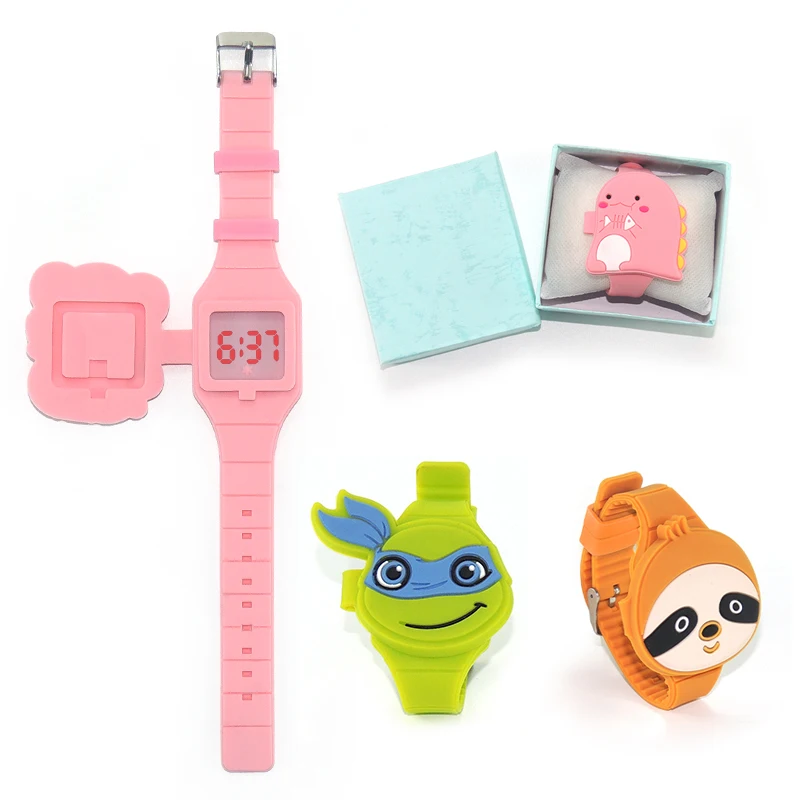 Amazon sells like hot cakes Kids Digital Watches cartoon silicon watch Silicone Led Watches