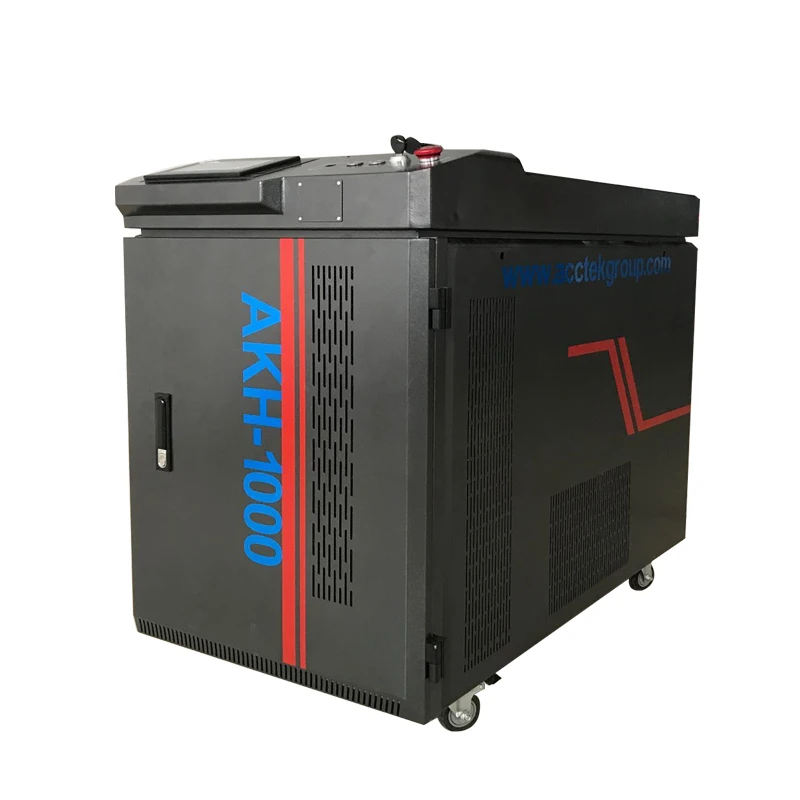 AccTek 100w 200w 500w 1000w fiber laser rust removal cleaning machine for Rust Paint Oil Dust