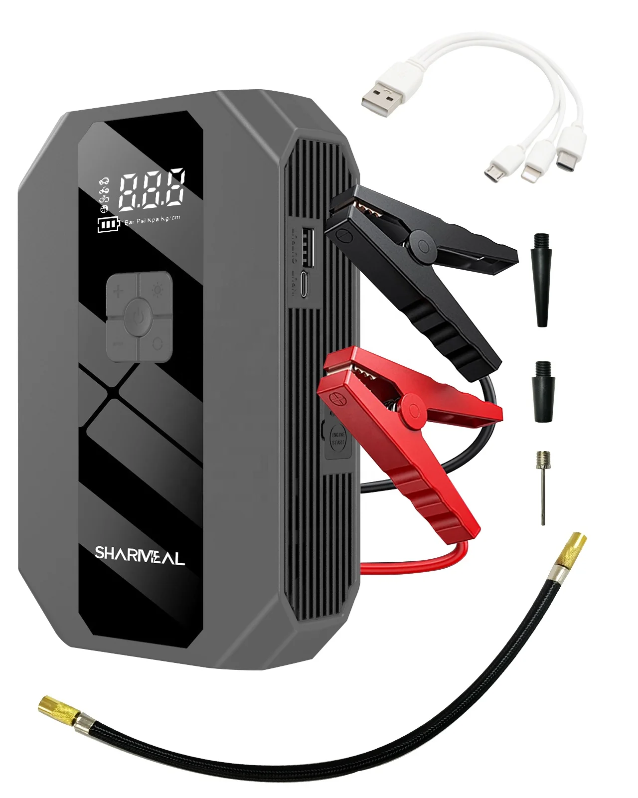 New Hot Sale Multi-function  Car Jump Starter Pack Booster Jump Starter High Power Lithium Battery Jump Starter