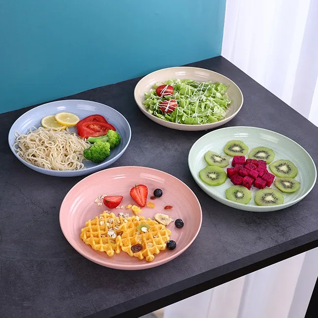 Набор посуды из пшеничной соломы без бисфенола А для контакта с пищевыми продуктами