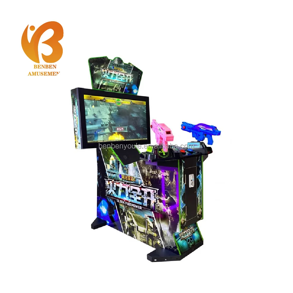 42 inches  Ultra Firepower coin operated Arcade Shooting Gun Video Simulator Arcade Shooting Game Machine