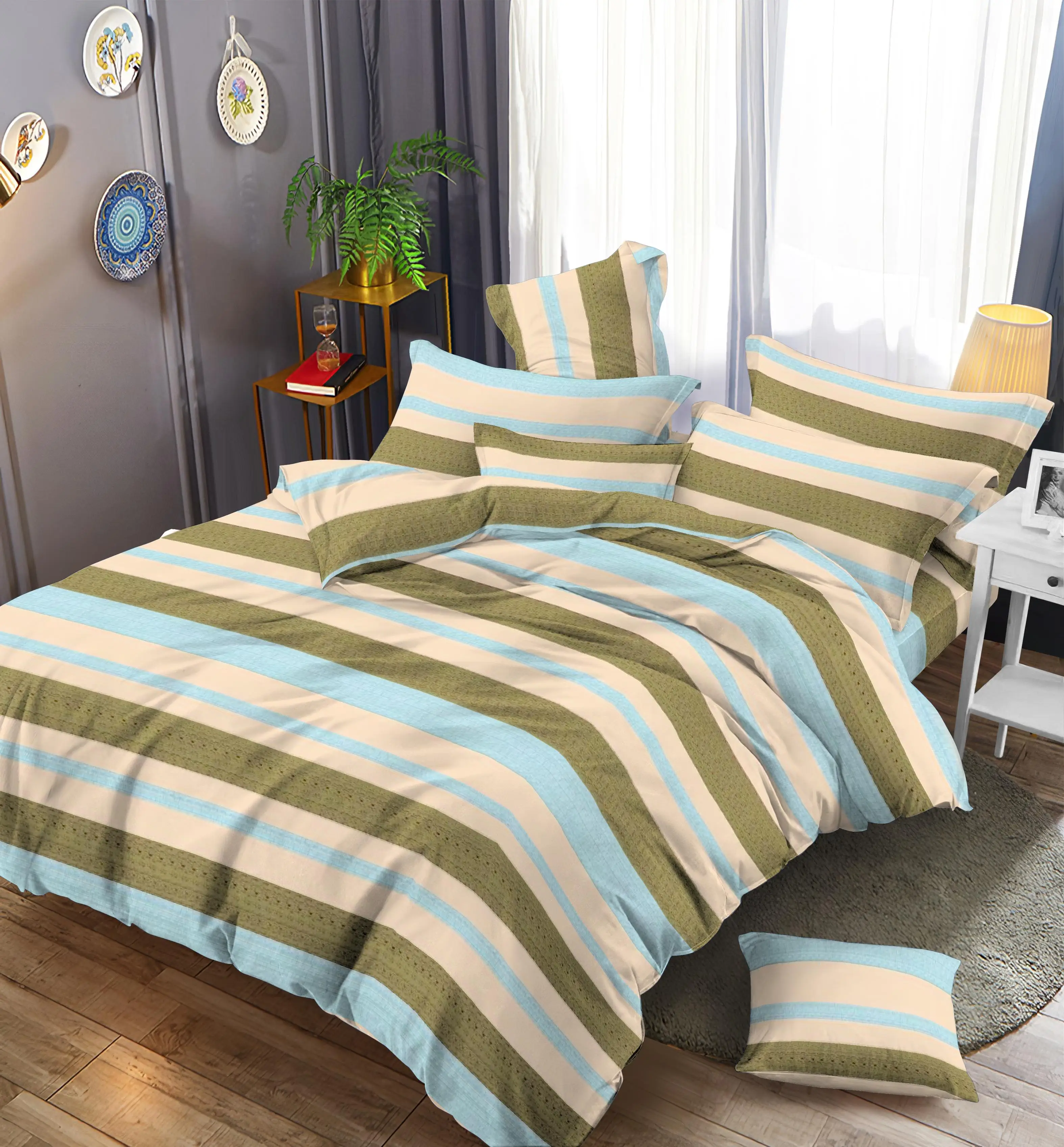 100% polyester brushed woven twill printed disperse fabrics for home