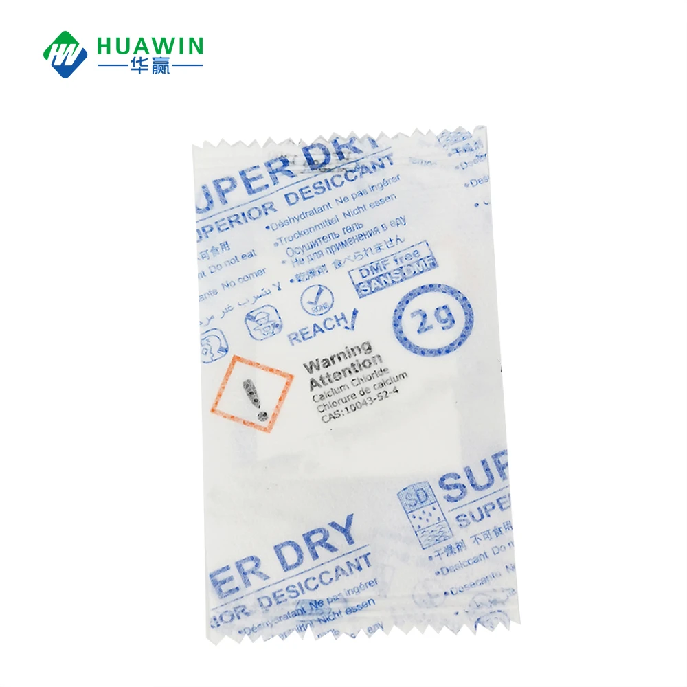 
Top Selling Dry Moisture Absorption Calcium Choride Desiccant Pack 
