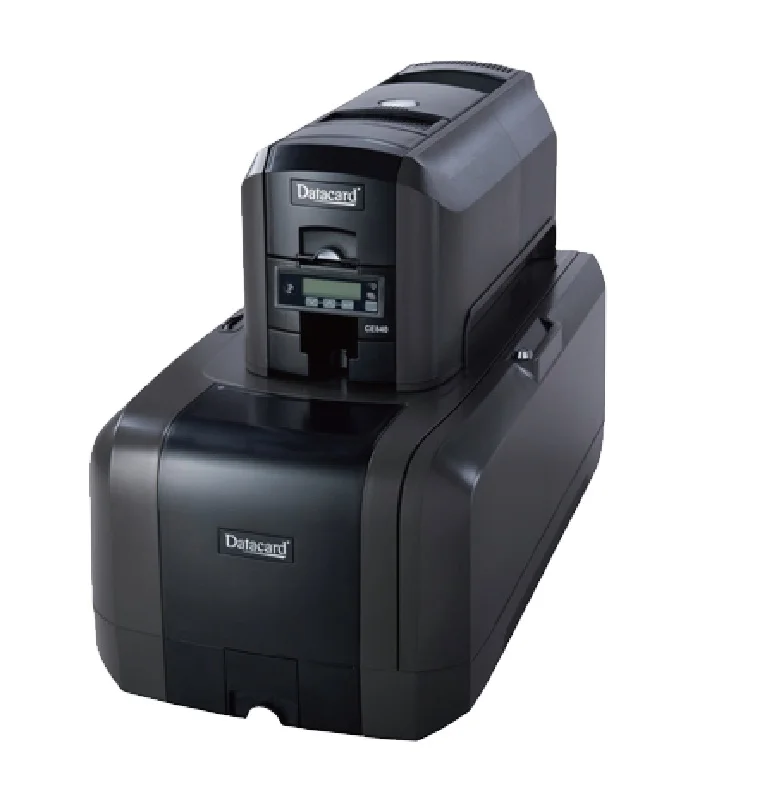 DATACARD  CE840 INSTANT ISSUANCE PVC Plastic ID Card Printer SYSTEM with Embosser