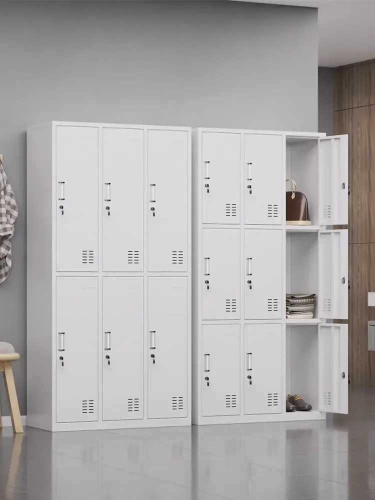 Modern Fashion Home Furniture Wholesale Metal Clothes Cabinet Wardrobe for Bedroom Living Room Hall Hotels Warehouse Application