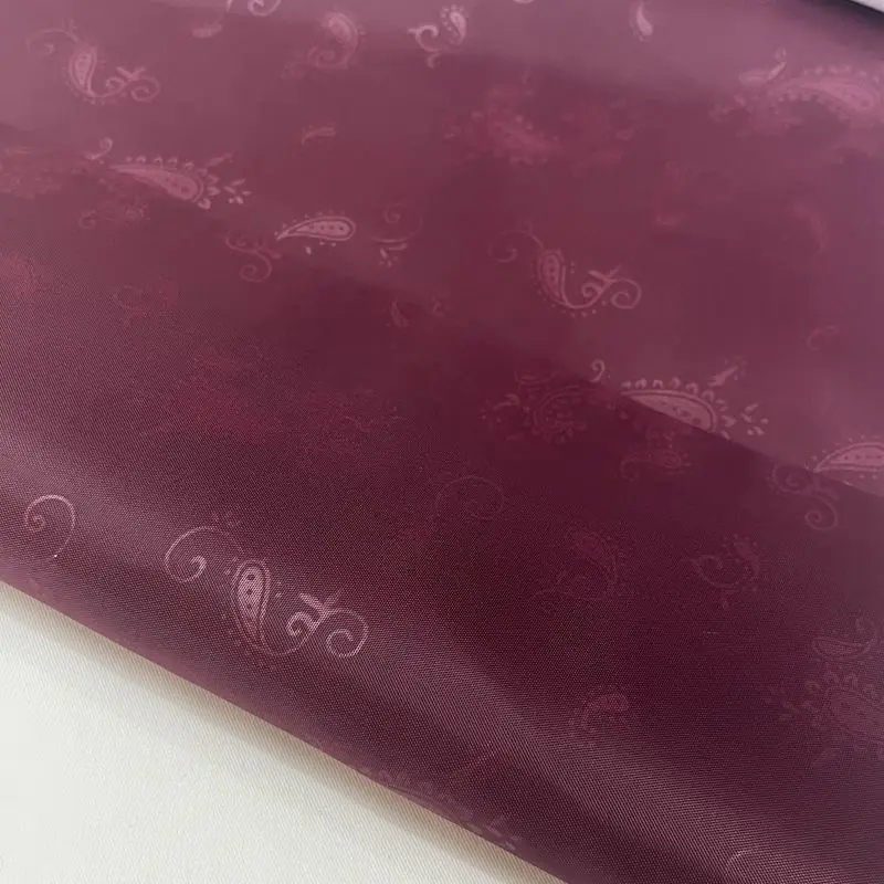 High Quality Colorful Polyester Emboss Taffeta Blanket For Bag Lining