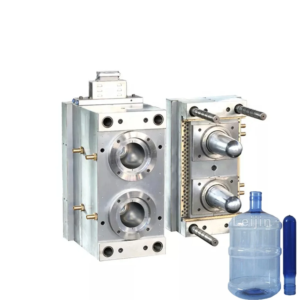 Custom 2 Cavity 55mm Neck 200 Gram 18.9L Disposable 5 Gallon Bottle Plastic PET Injection Preform Molds