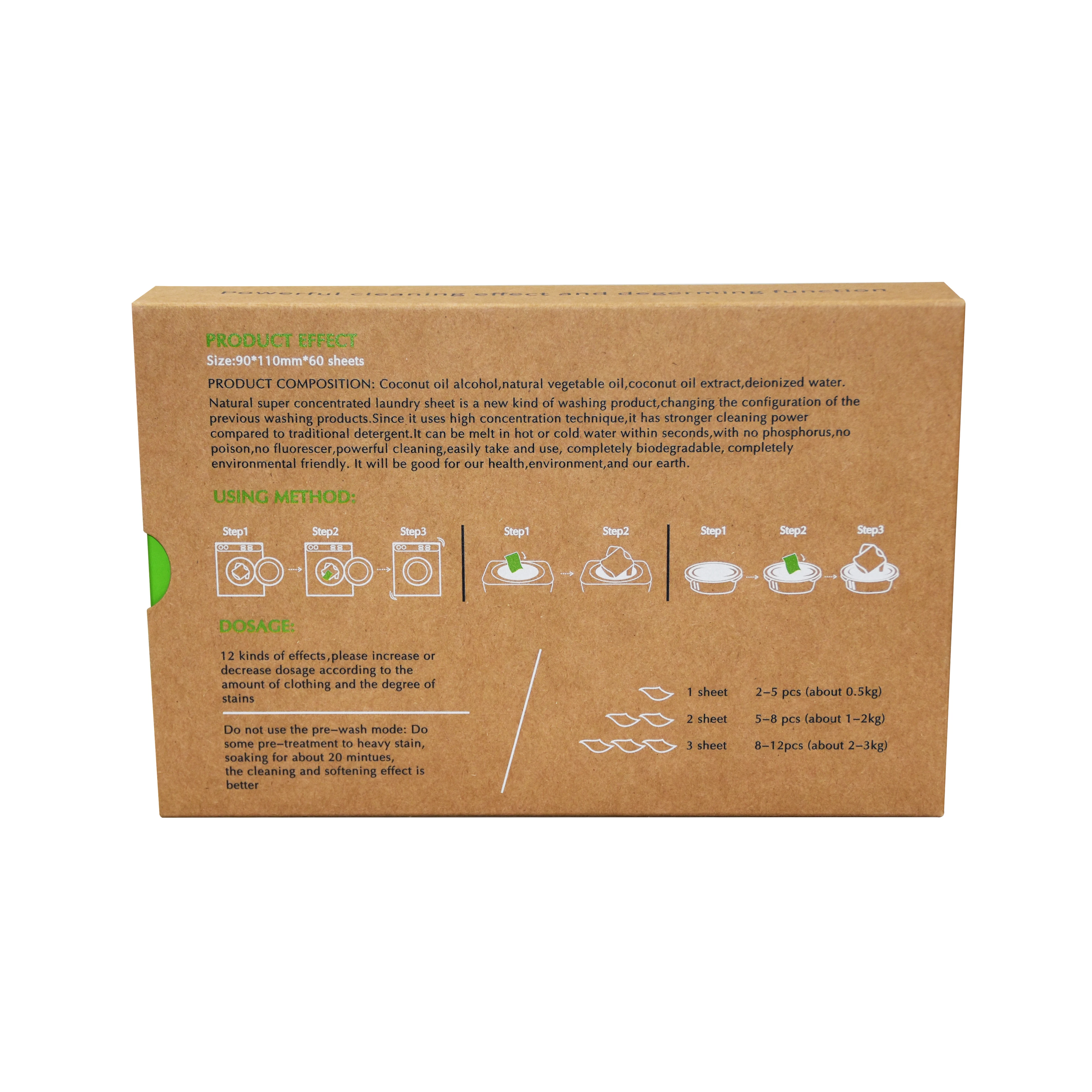 factory price  high Concentrated plant formula eco-friendly biodegradable laundry detergent ,laundry strips