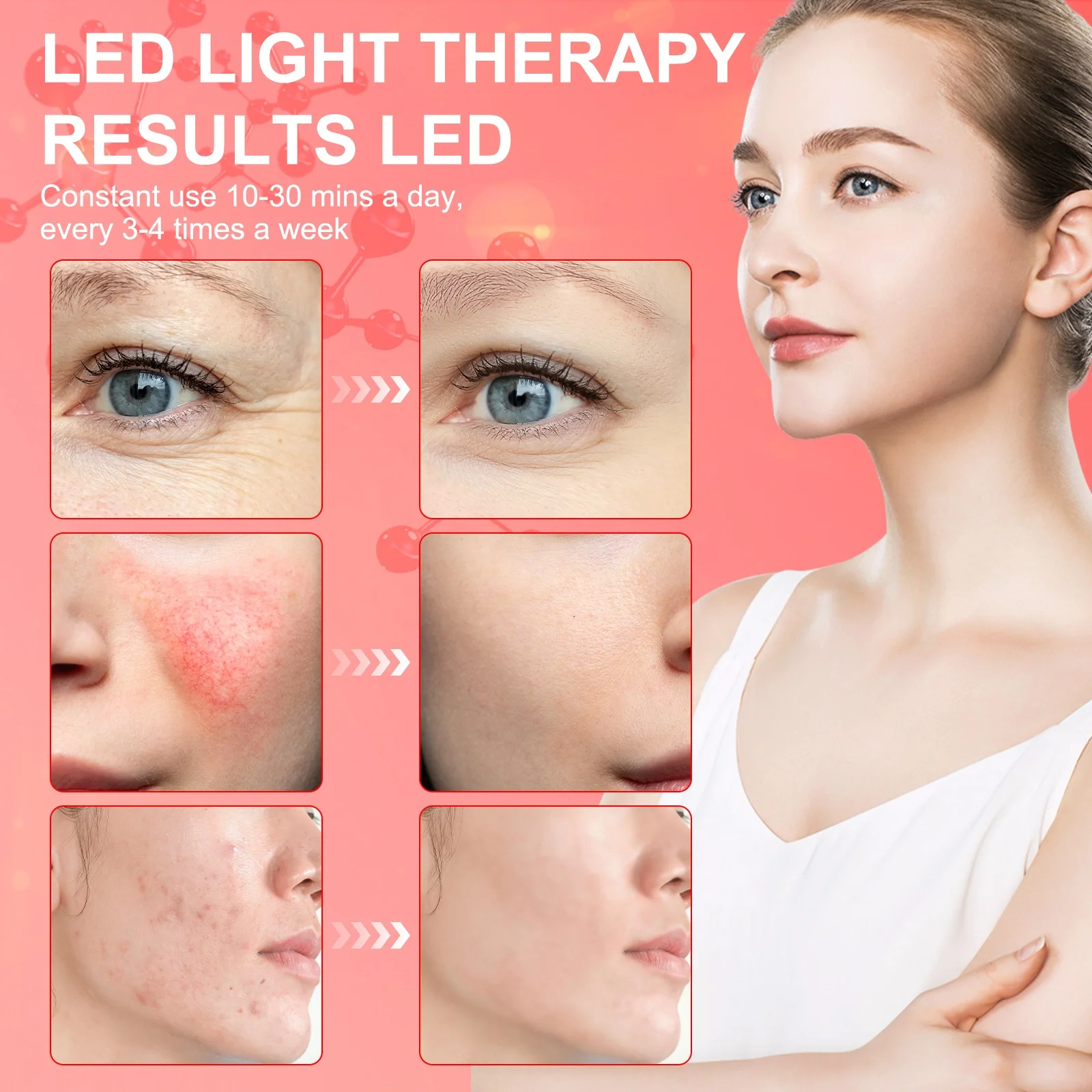 OEM Home Use 660nm Red Light Therapy Device for Face and Body Beauty & Personal Care for Skin Muscles Joints