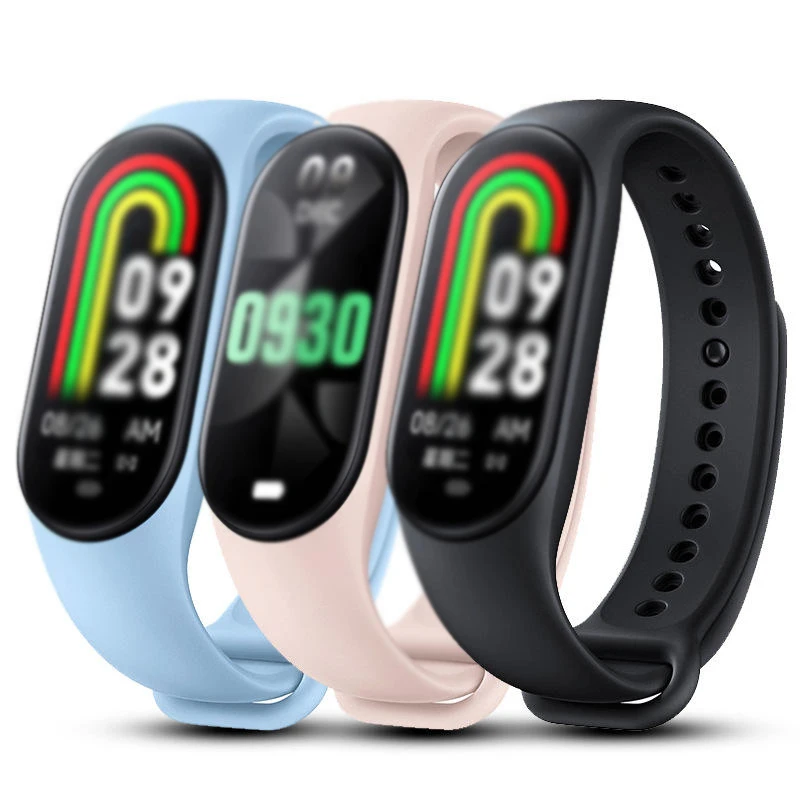 M8 smart bracelet sports pedometer Bluetooth heart rate blood pressure blood oxygen health monitoring sports bracelet