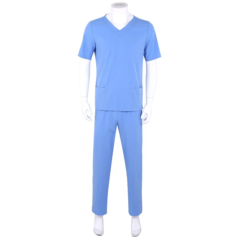 Nurses Uniform Unisex White Scrub Suit Set Men Scrubs Uniforms Sets For Women