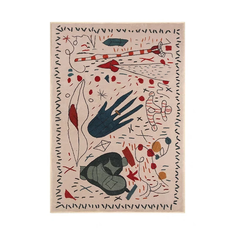 Moroccan Distressed Non Slip Area Rugs 8x10 Boho Fluffy Soft Floor Rug Extra Large Carpet for Living Room Bedroom Kids Play Rug