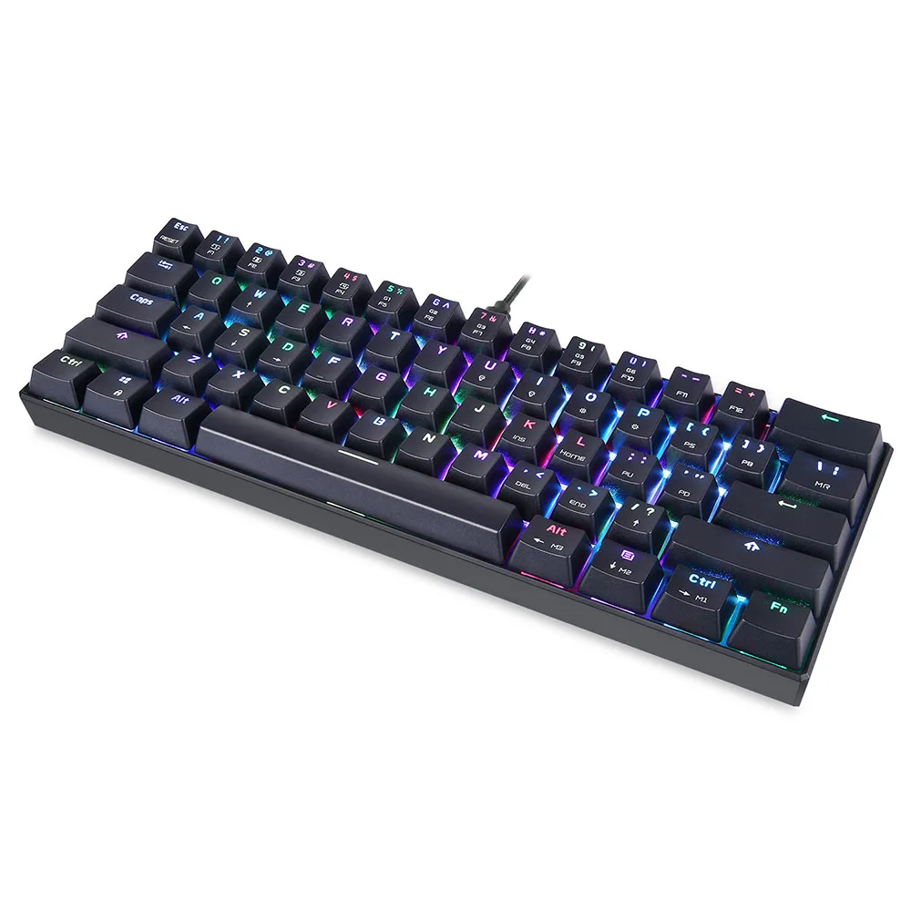  Механическая клавиатура Motospeed K61 Kailh box с подсветкой и двойными клавишами впрыска RGB