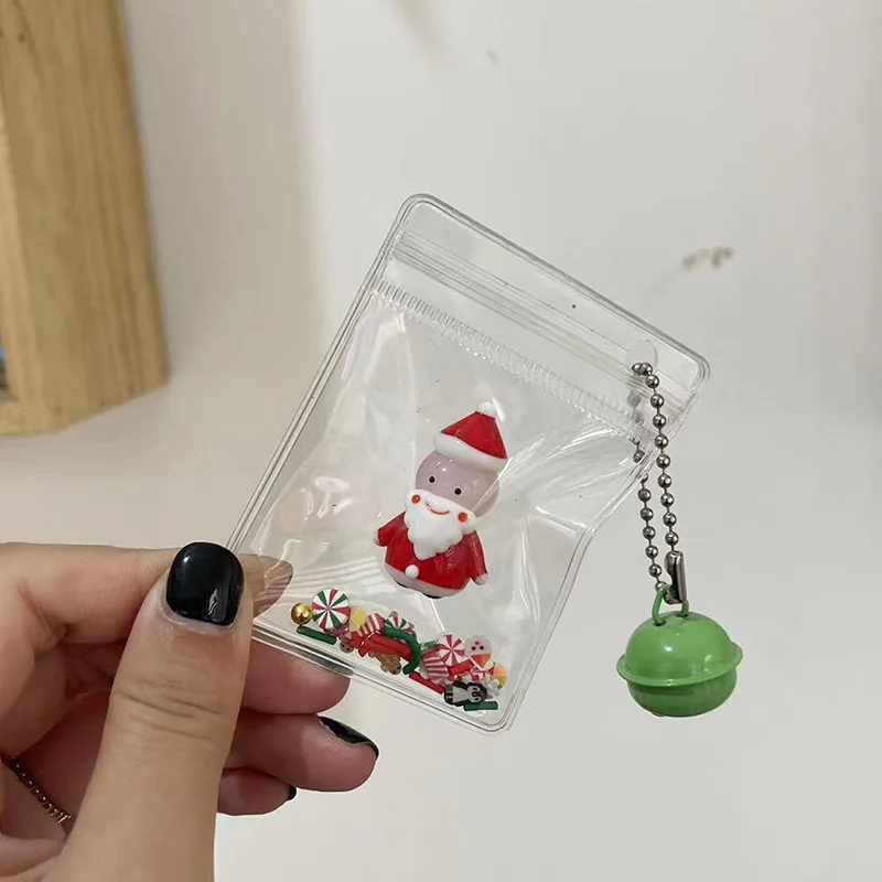 Christmas Handmade Glass Santa Claus Pendant Gift Decoration Cartoon Christmas Tree Cute Home Decor Glass Figurines