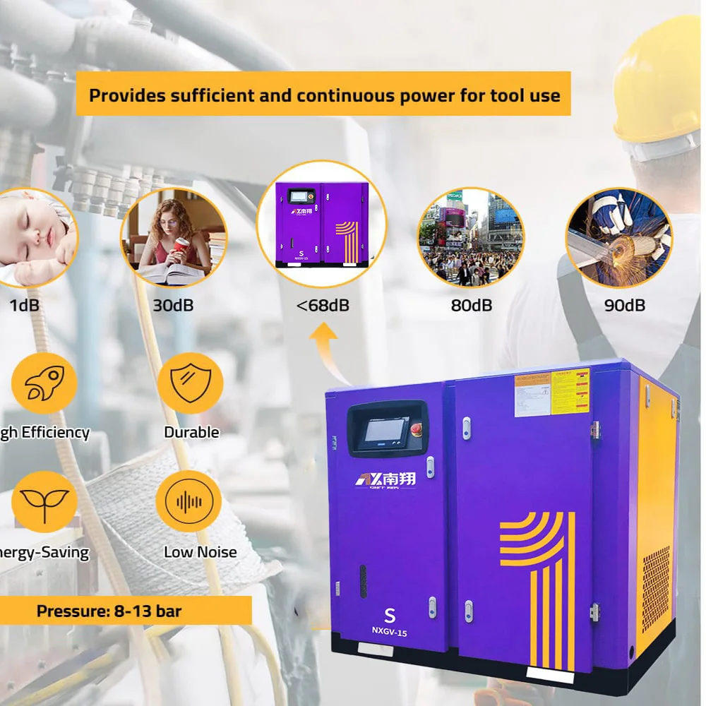 Low Price Electric 37kw 50hp Rotary Screw Air Compressor 240cfm Energy Saving Vsd Screw Air Compressor With Ghh Air End