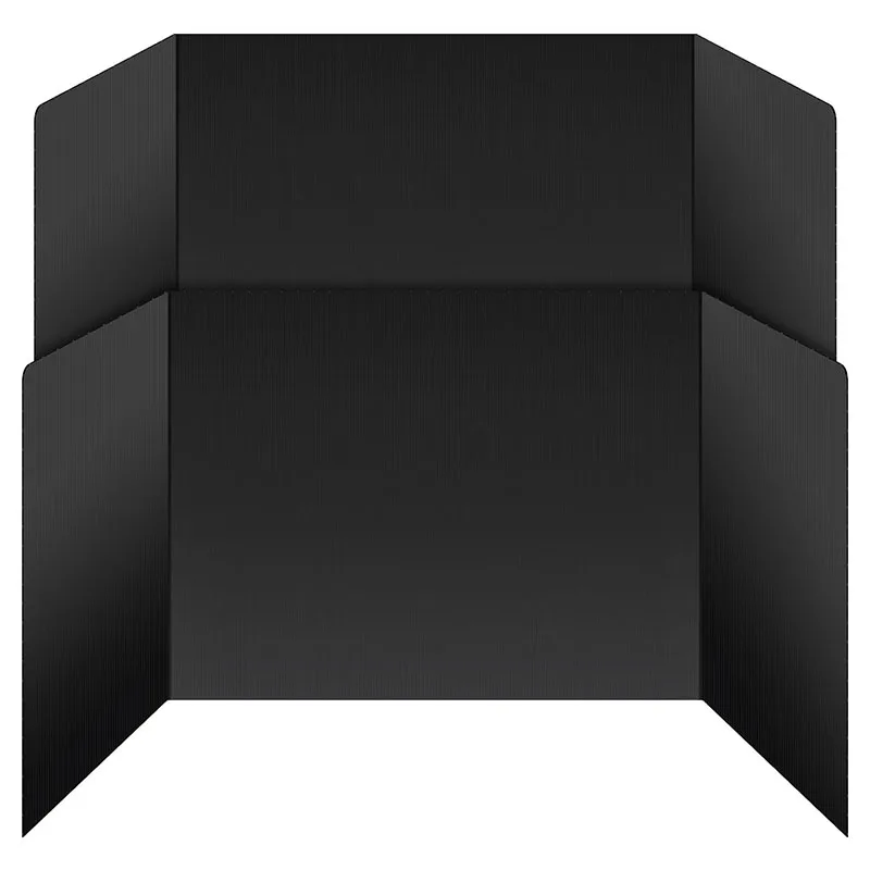 Durable Waterproof Plastic Study Board Classroom Teacher Supplies Test Divider Black Desk Dividers for Students