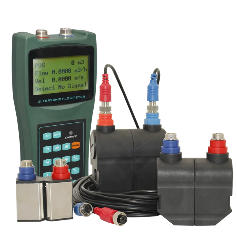 Stock On Sale  liquid control Handheld Water Flow Meter  diesel fuel Portable ultrasonic flowmeter