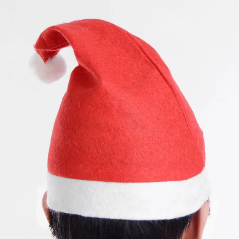Factory Price Classic Xmas Hat Christmas New Year Holiday Party Headwear Santa Claus Hat For Kids And Adult