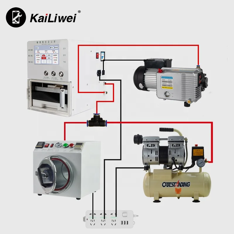 Kailiwei Factory supplies OCA Vacuum laminating machine mobile phone refurbishment and repair machine for samsung edge