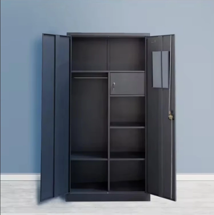 Lemari arsip office filing cabinets metal file storage black storage 2 door cabinet fireproof filing cabinets