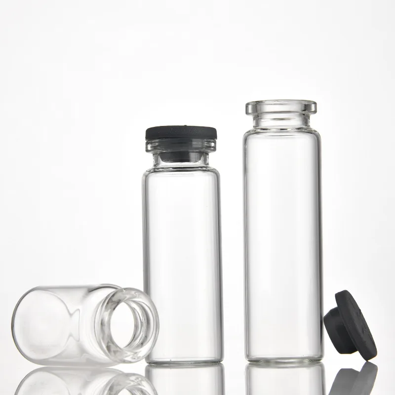 22mm cartridge penicillin bottle cap 5ml6ml8ml10ml12ml17ml 20ml25ml30ml transparent glass test tube bottle oral liquid packaging