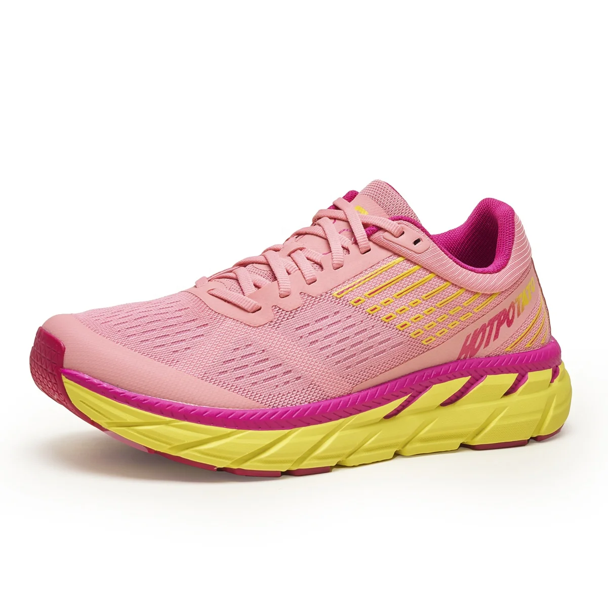 Most Cushioned Running Shoes for Women New Design Marathon Training Sneakers R16 pink