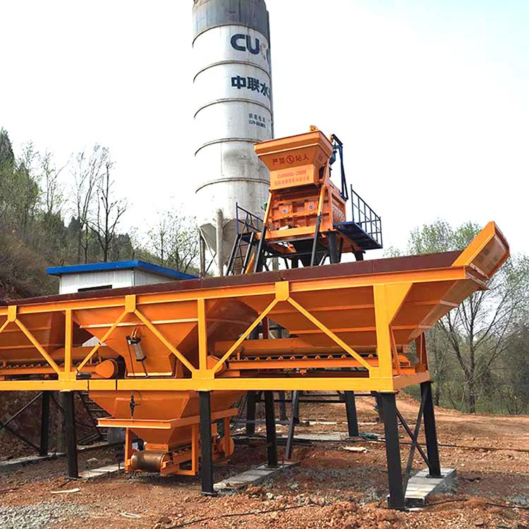 High efficiency 35m3/h wet mix HZS35 concrete Batching Plant