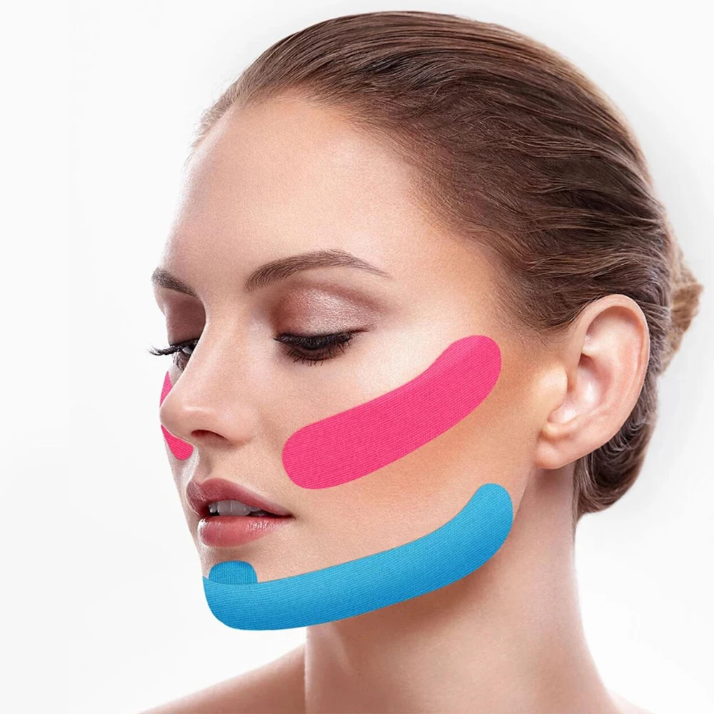 DL 100% Cotton Facelift Tapes, Face Lift Tape for Firming & Tightening Skin, Reducing Laugh Lines and Double Chin