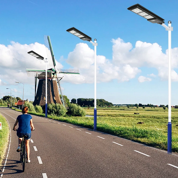 Ip66 Outdoor Waterproof 30w 60w 90w 120w Intelligent All In One Integrated Led Solar Street Lamp