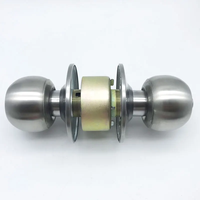 Hot sale cylinder pull round stainless steel door knob lock door locks for wooden doors