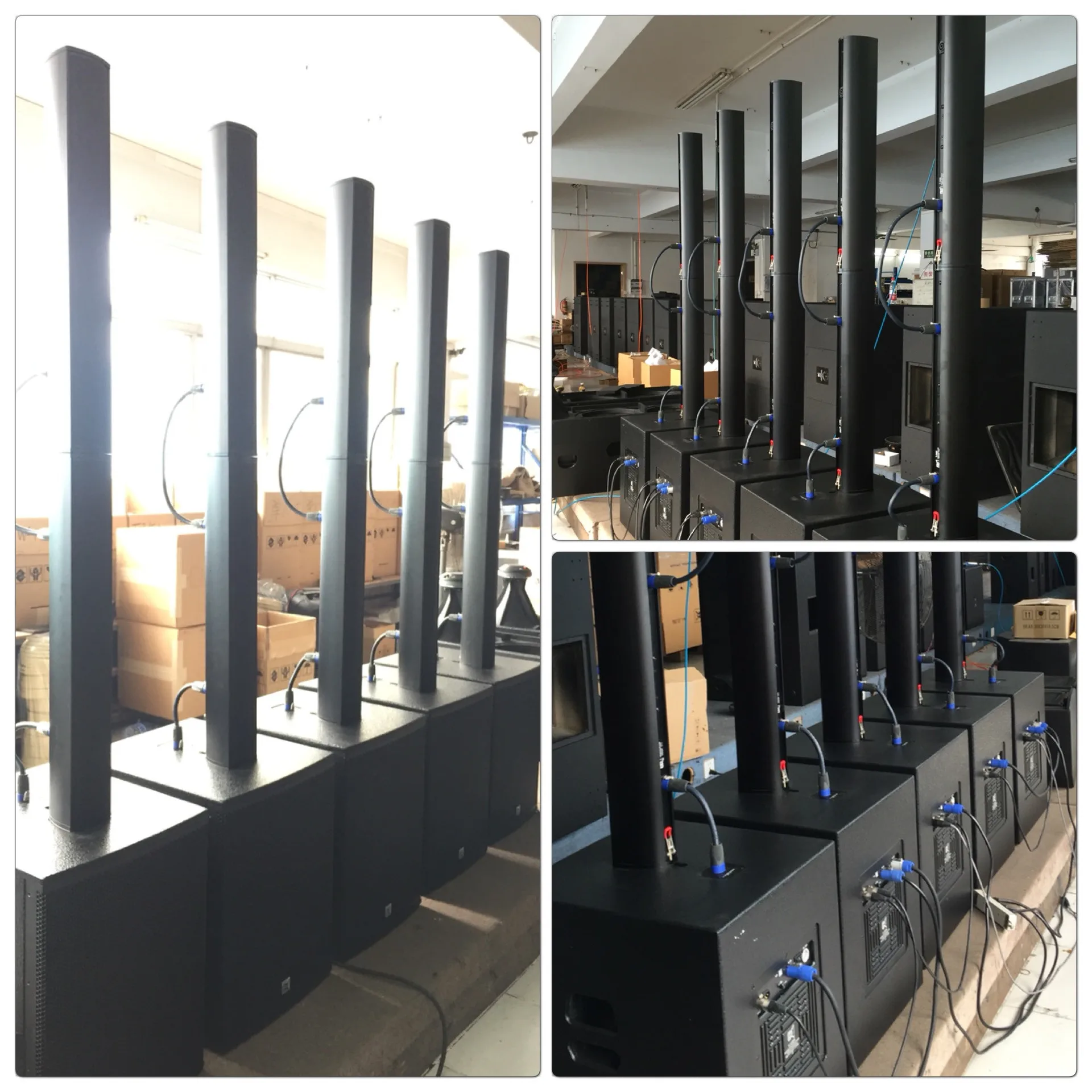 active column line array speaker powered sound system church audio