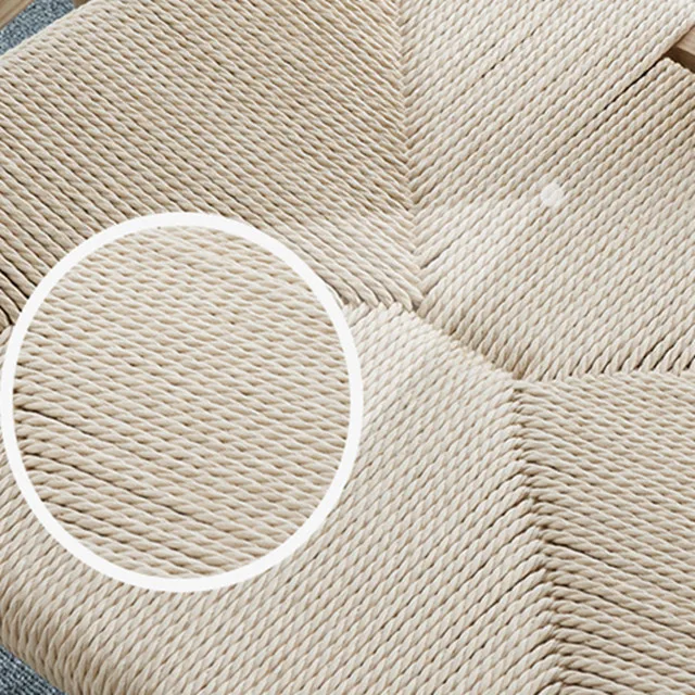 Wishbone Chairs Hand Weaving Courtyard  Outdoor Wood Chair Leisure Simple Ash Wood Material Wood Cane Chair