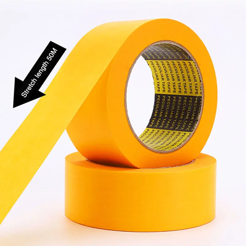 Custom printed label big roll washi masking tape for car painting masking tape