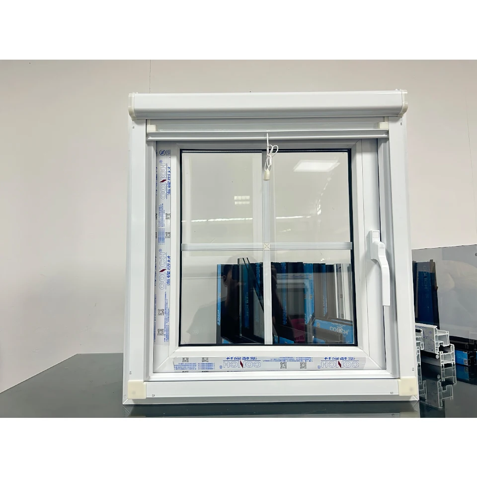 factory wholesale price hurricane impact upvc casement security roller window