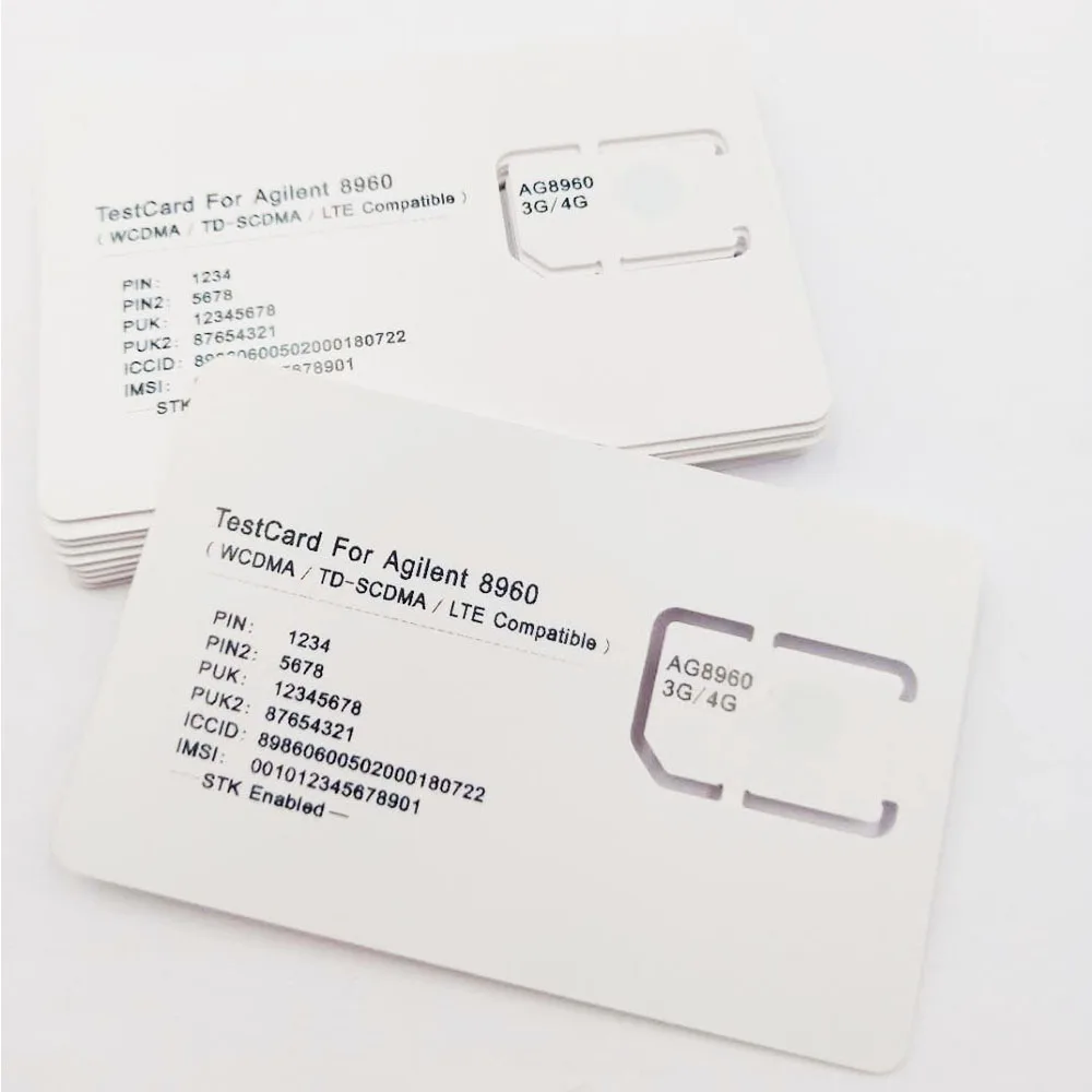 WCDMA/TD-SCDMA/LTE 3G/4G тест SIM-карты (2FF/3FF/4FF слот)