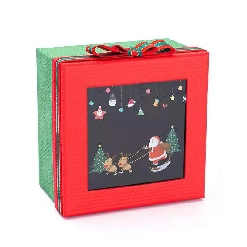 
New Design ODM OEM Fruit Packaging Mini Cracker Present Big Advent Christmas Paper Gift Box 