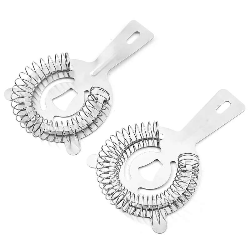 High Quality 304SS Food Grade Bartending High Density Spring Bar Tool Drink Strainer Bar Accessories Strainer Ice Strainer