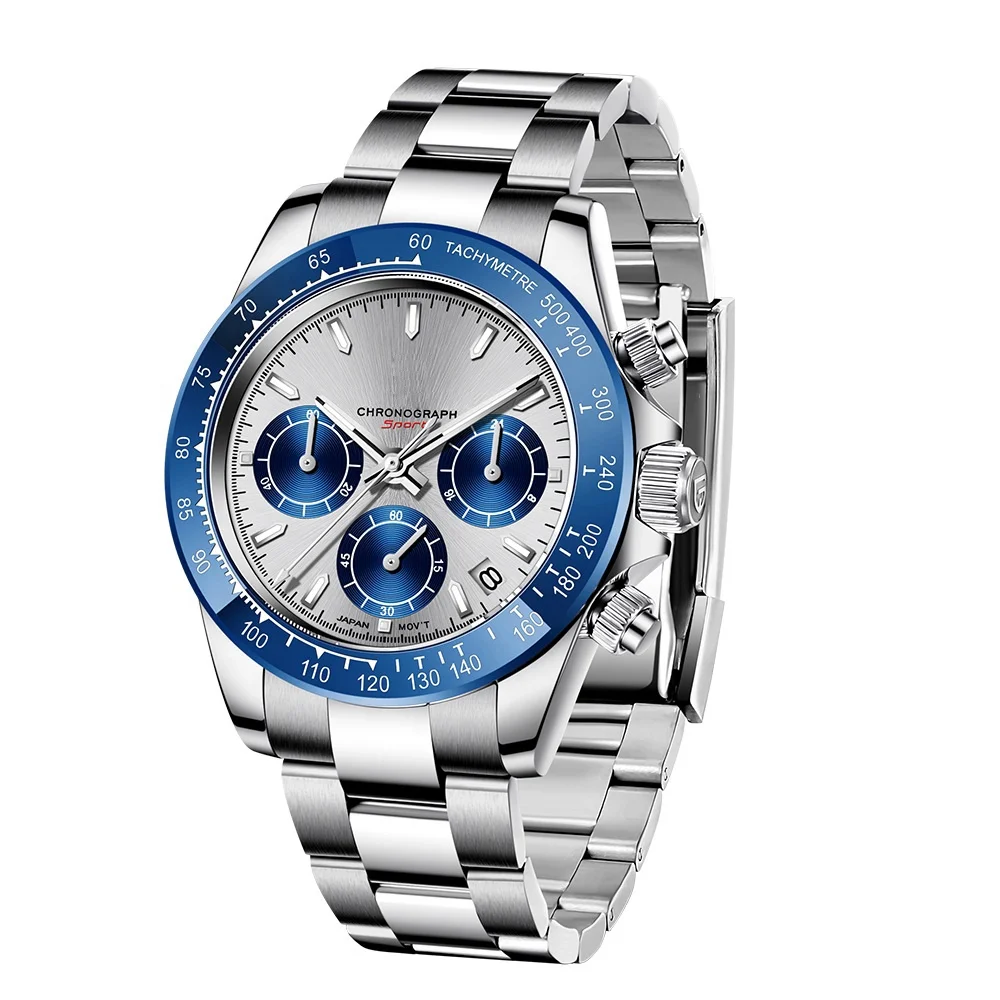 Hot sale Famous Luxury Brand Watch Stainless Steel Sapphire Depth 4130 Movement Automatic Mechanical Watch For Men